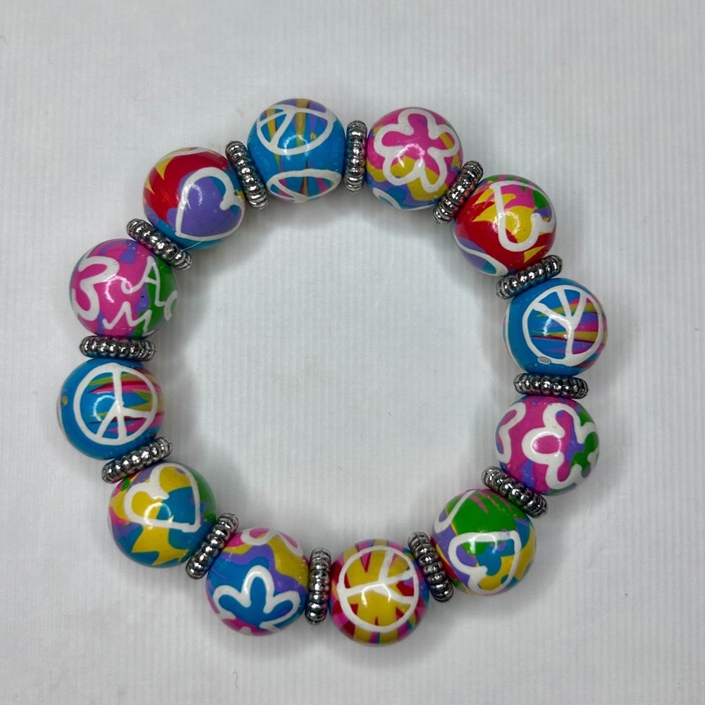 ANGELA MOORE classic bracelet. Hand-painted, like new